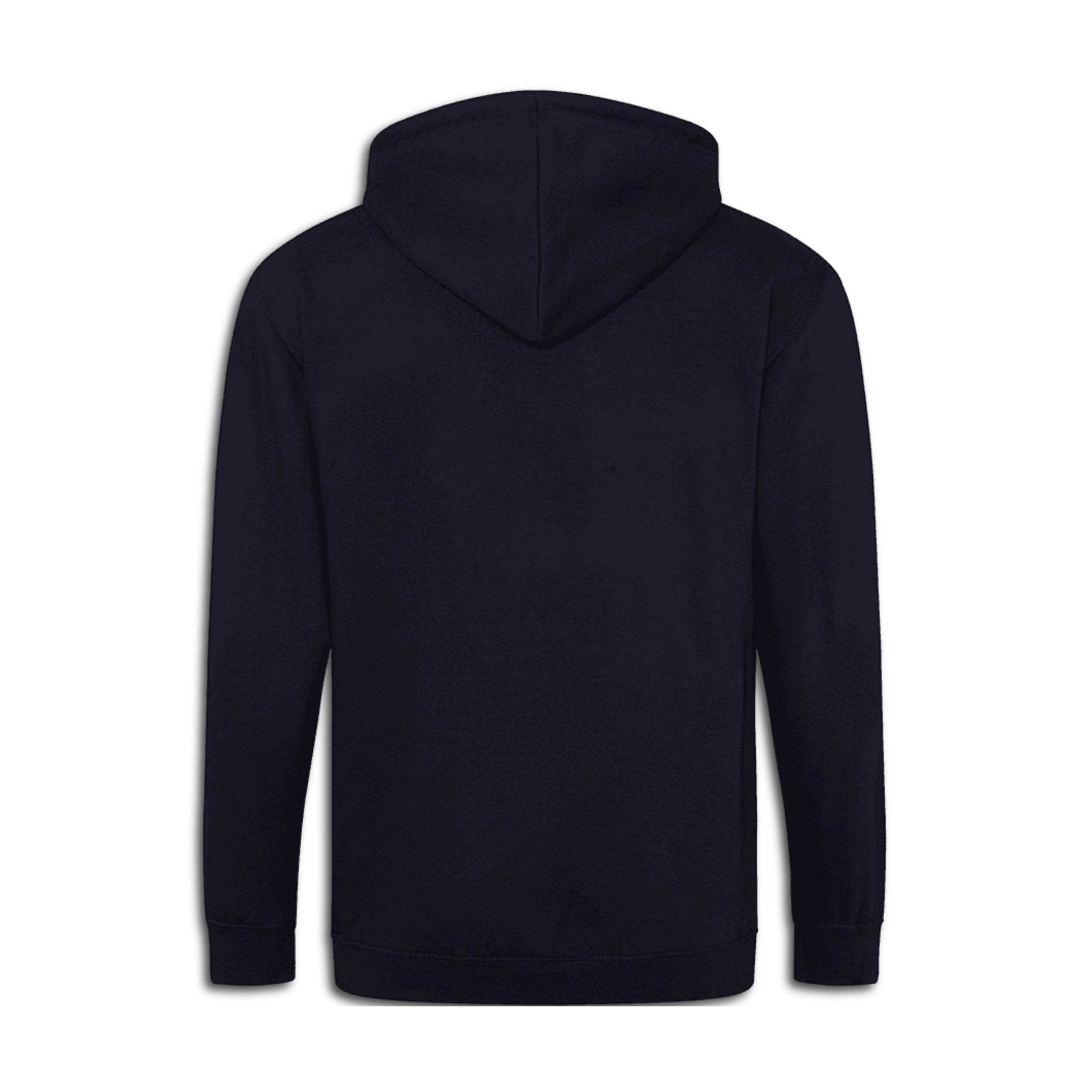 Chops Men's Zip Hoodie Blue for Drummers - Back View | RVDIMENT Drummer Apparel