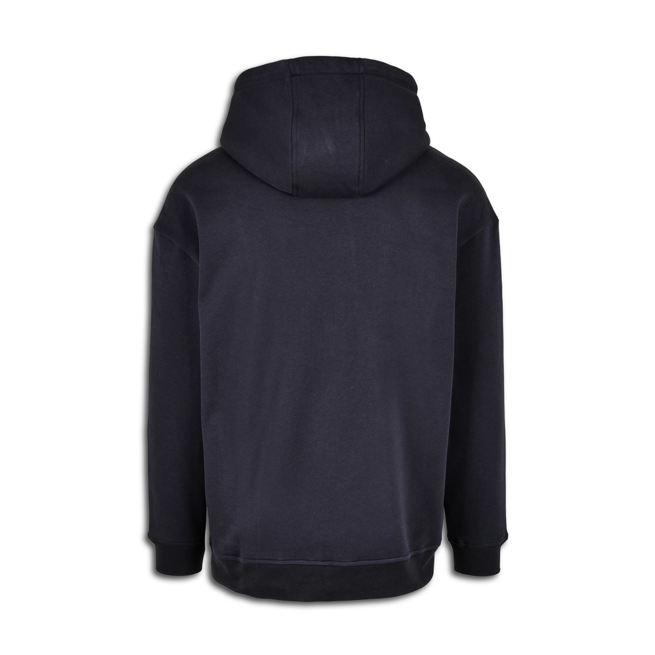 Chops Unisex Oversized Hoodie Blue for Drummers - Back View | RVDIMENT Drummer Apparel