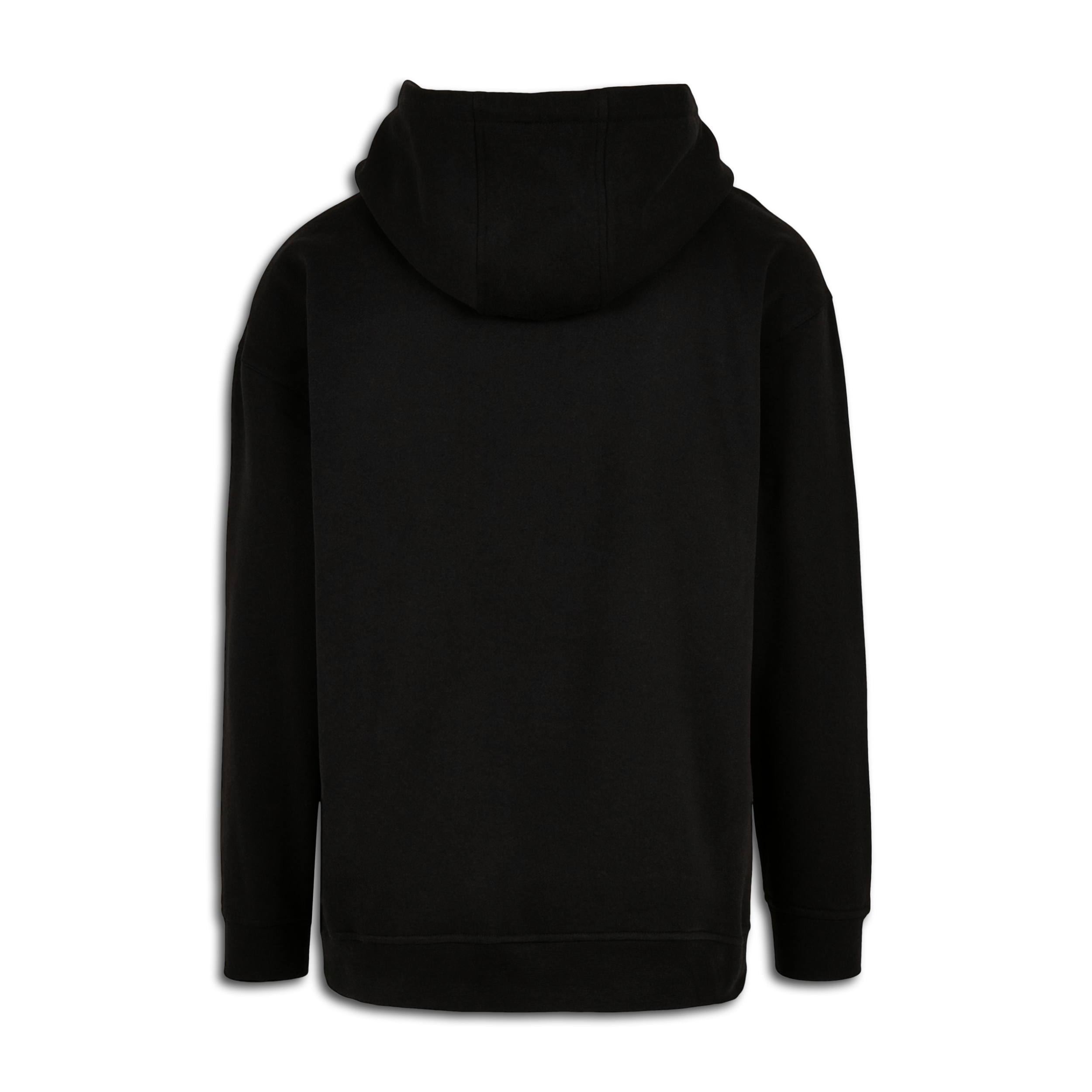 Less Hate More Drums Hoodie für Drummer - Unisex Oversize Fit - Rückansicht | RVDIMENT Drummer Apparel