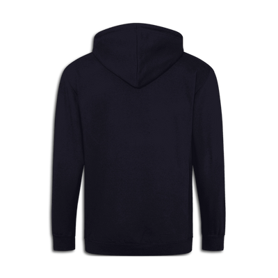 Chops Men's Zip Hoodie Blue for Drummers - Back View | RVDIMENT Drummer Apparel