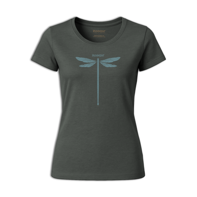 Dragonvly Drumstick Women's T-Shirt for Drummers - Front View | RVDIMENT Drummer Apparel