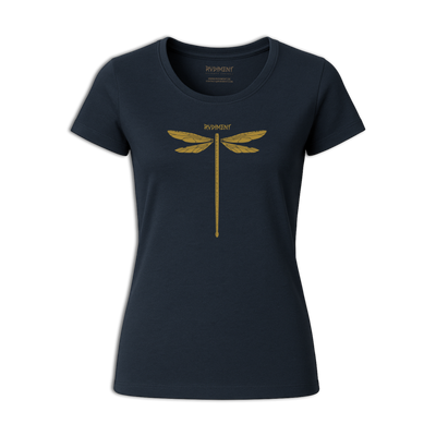 Dragonvly Drumstick Women's T-Shirt for Drummers - Front View | RVDIMENT Drummer Apparel