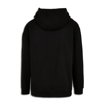 Less Hate More Drums Hoodie für Drummer - Unisex Oversize Fit - Rückansicht | RVDIMENT Drummer Apparel