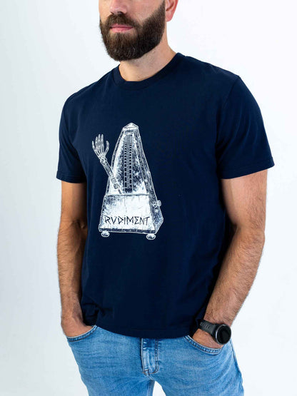 Metronome Unisex T-Shirt für Drummer - Model Seitenansicht | RVDIMENT Drummer Apparel