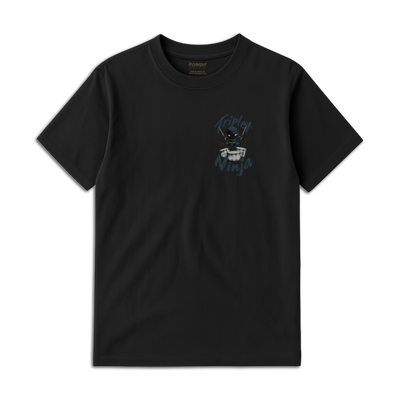 Triplet Ninja Unisex T-Shirt for Drummers - Front View | RVDIMENT Drummer Apparel