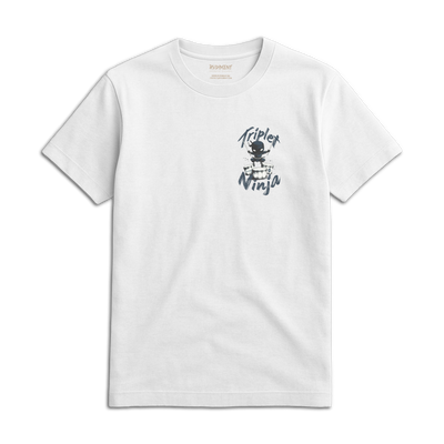 Triplet Ninja Unisex T-Shirt for Drummers - Front View | RVDIMENT Drummer Apparel